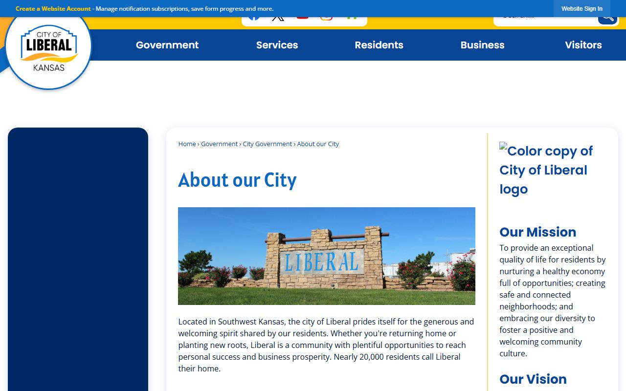 Seward County Clerk of District Court Liberal city context