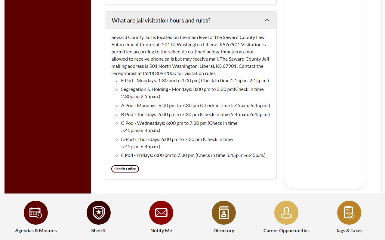 Seward County arrest records sheriff offender FAQ