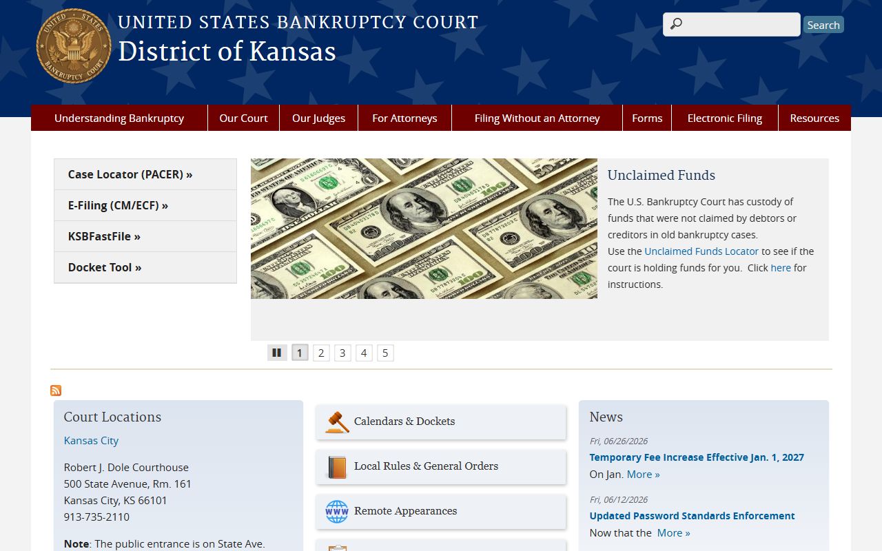 Seward County marriage and divorce records Kansas Bankruptcy Court distinction